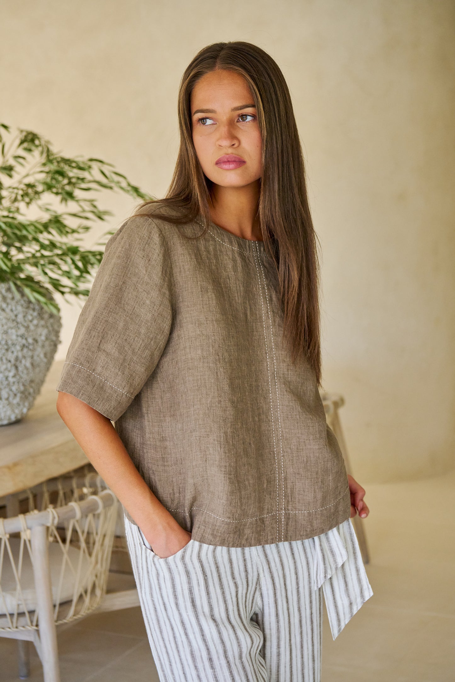 GA724A Linen Top