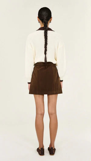 Nina Faux Suede Mini Skirt