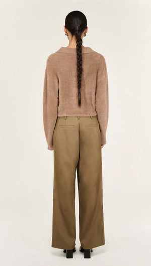 Ember Fluffy Polo Jumper