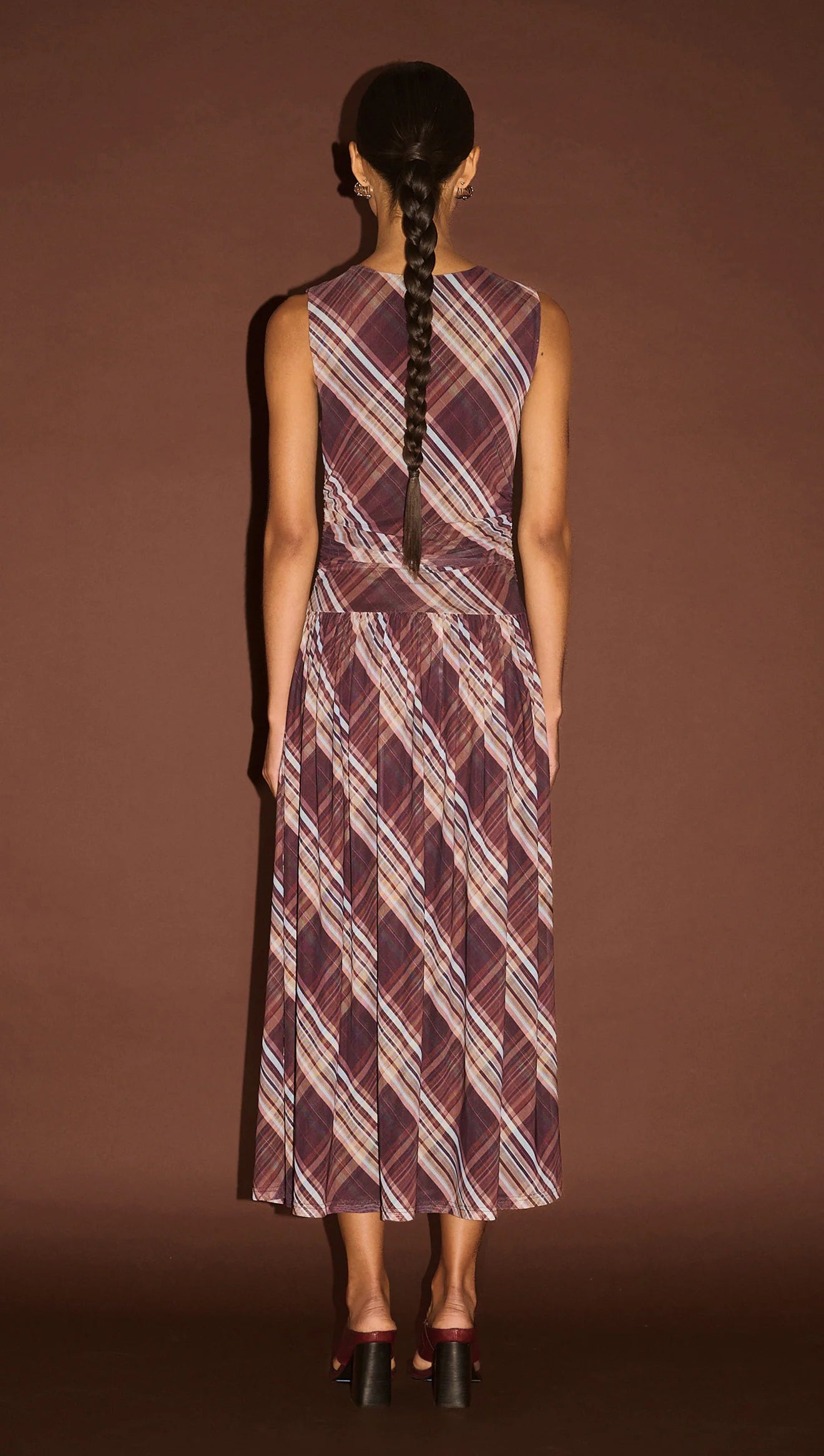 Arles Drop Waist Mesh Dress