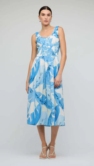 Leilani Shirred Midi Dress