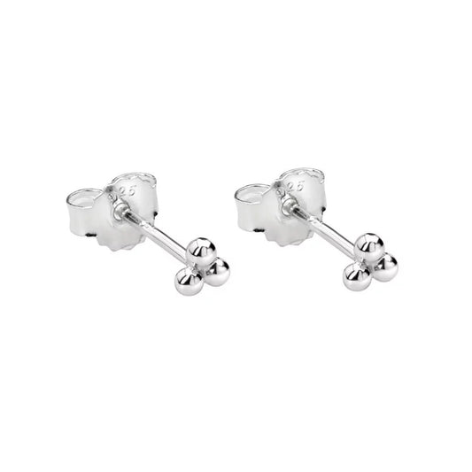 Trinity Ball Stud Sterling Silver