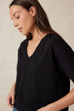 Boxy V Neck Tee