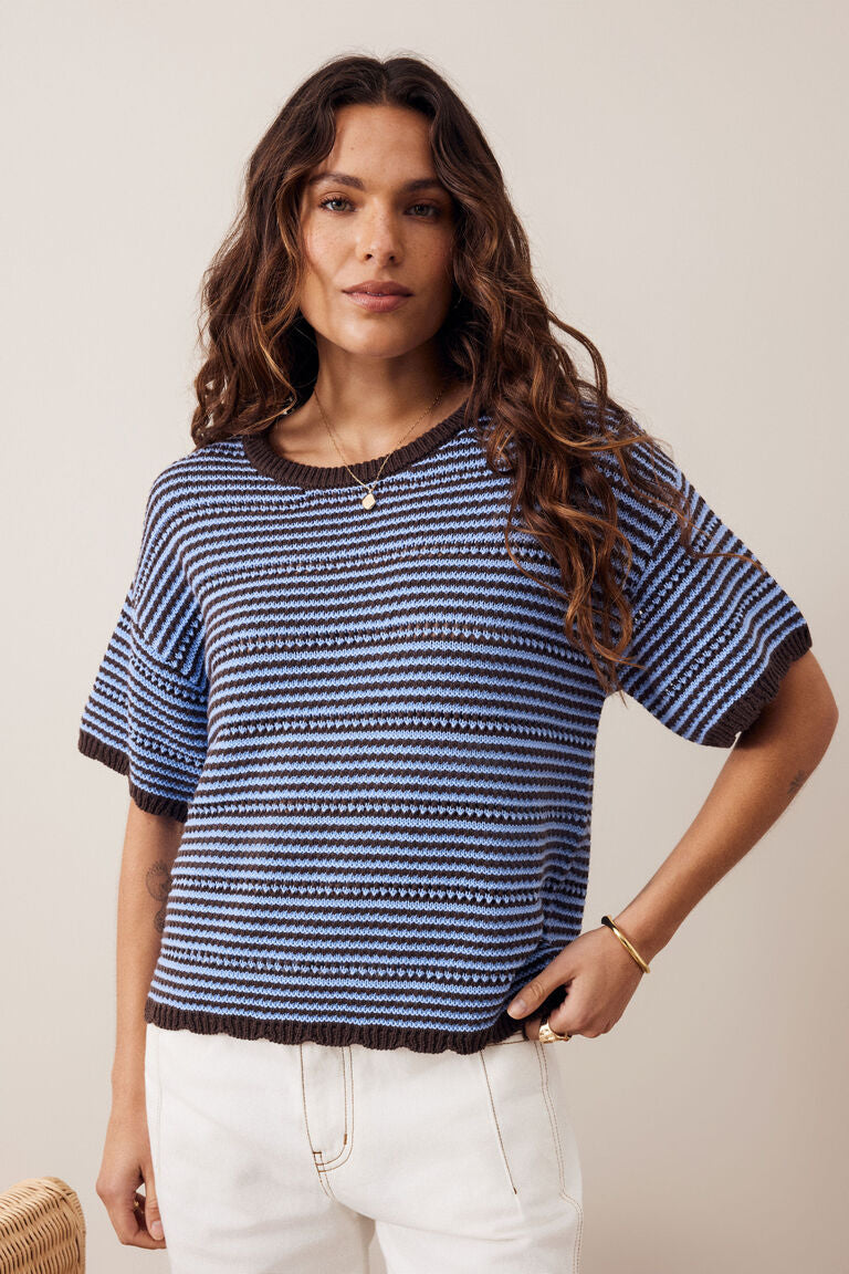 Nina Boxy Knit Tee