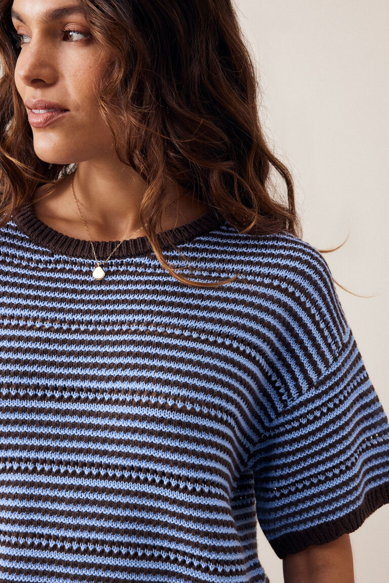 Nina Boxy Knit Tee