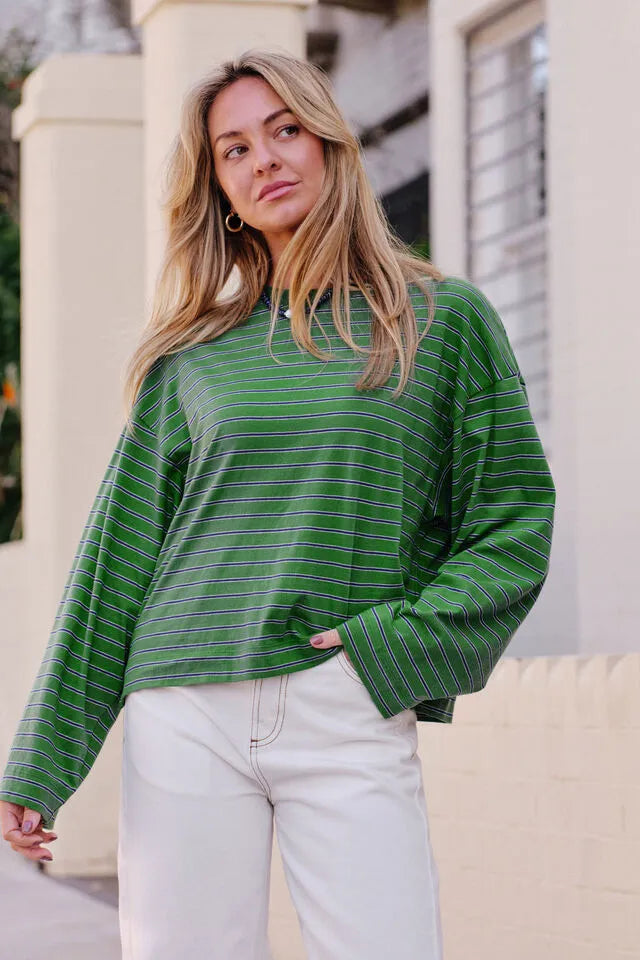 Beau Long Sleeve Slouchy Tee