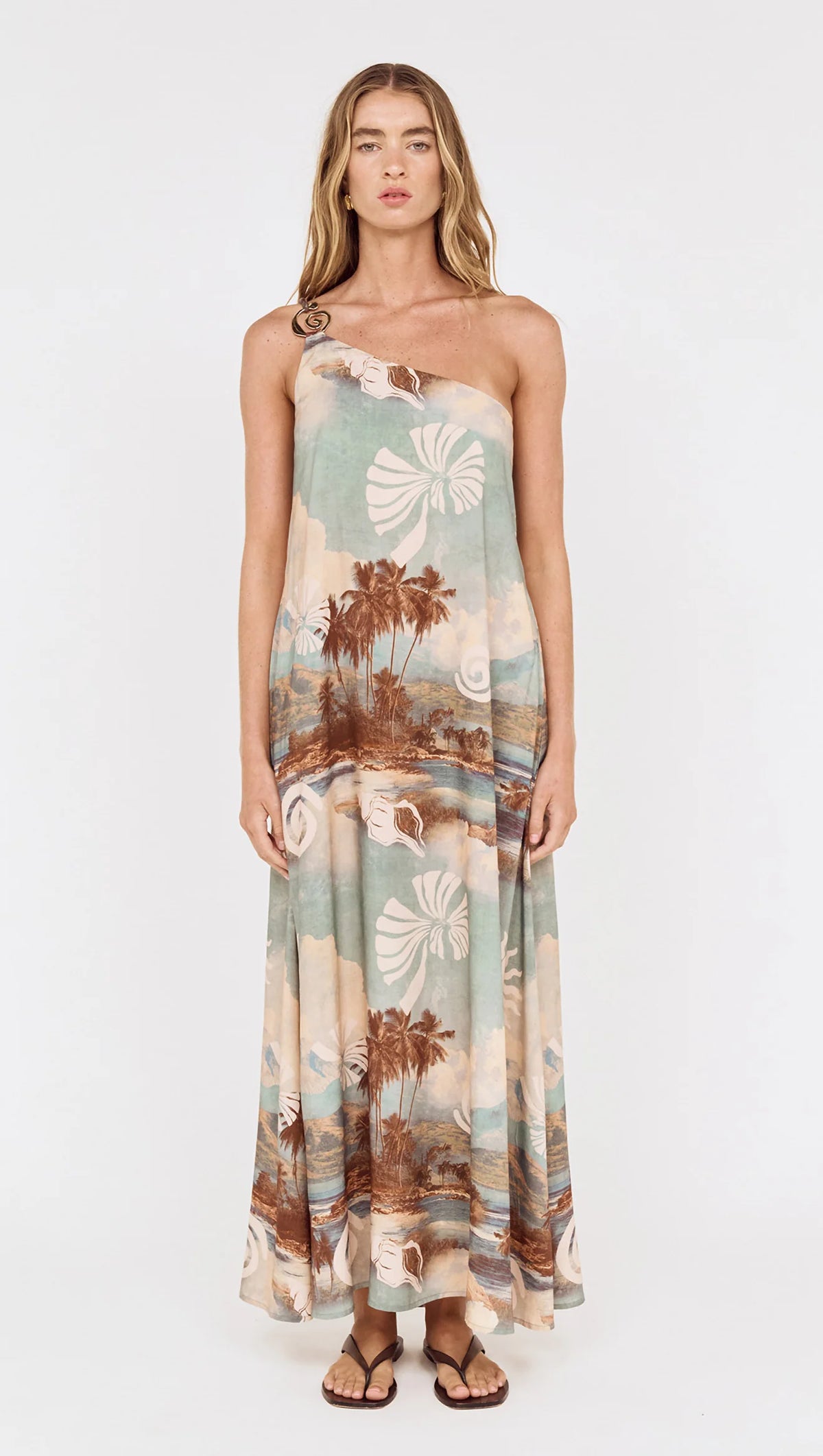 Vanya One Shoulder Maxi Dress