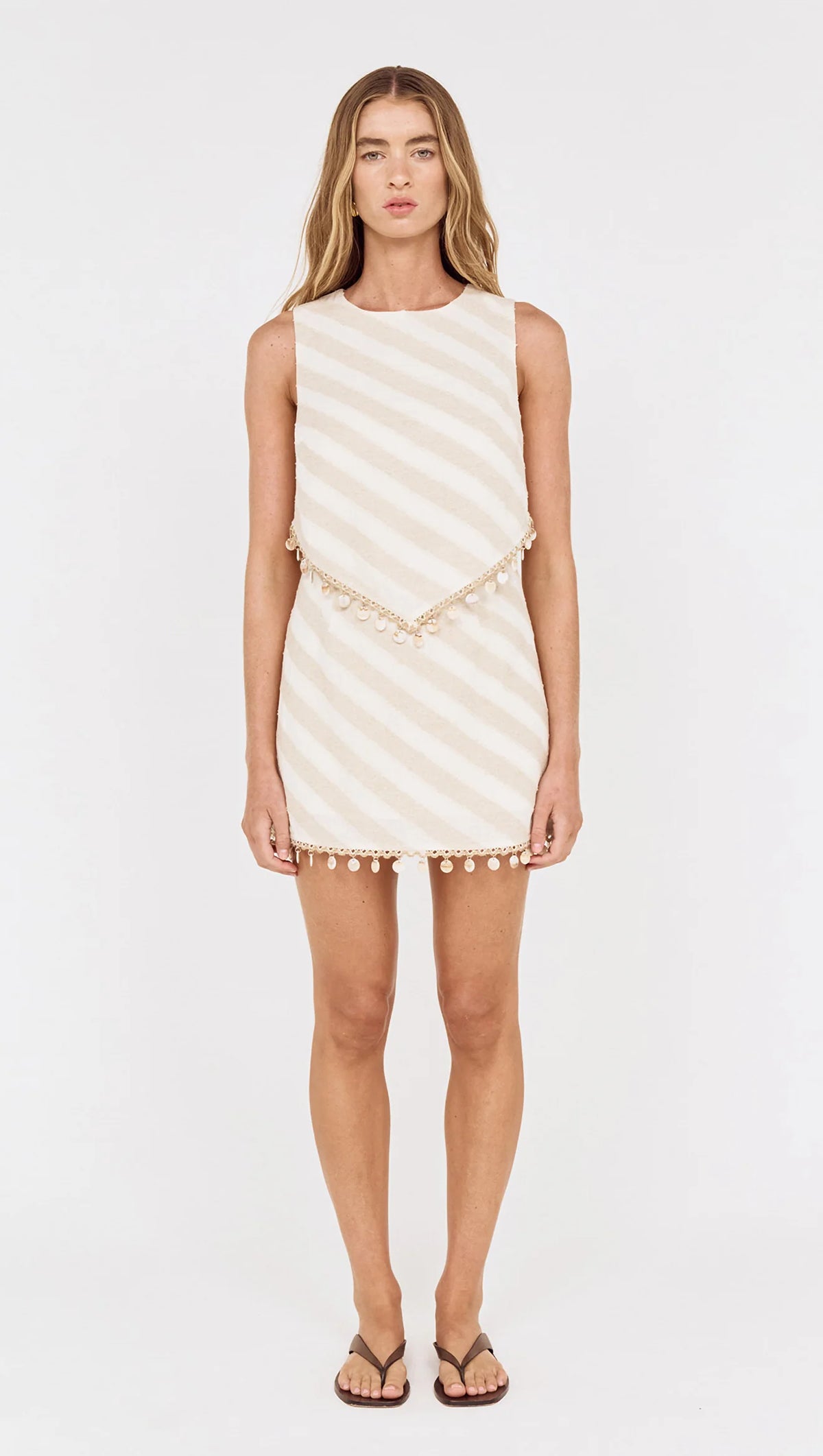 Kaia Shell Tassel Top