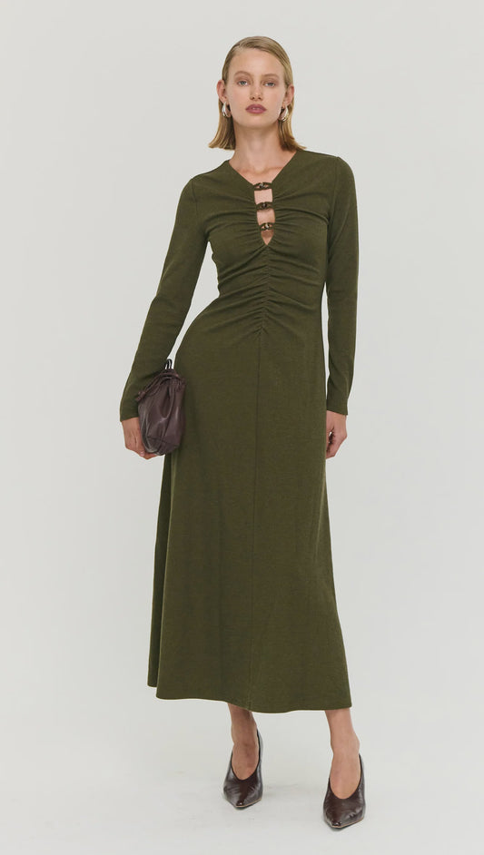 Farrah Rib Midi Dress