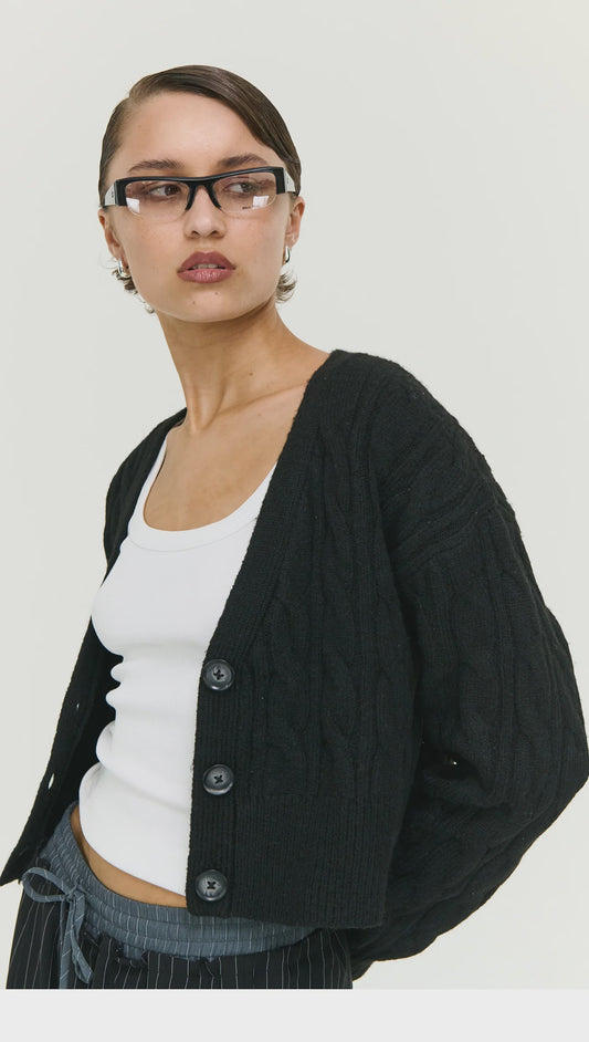 Salem Cable Knit Cardigan