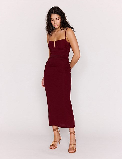Mila Gathered Maxi Dress