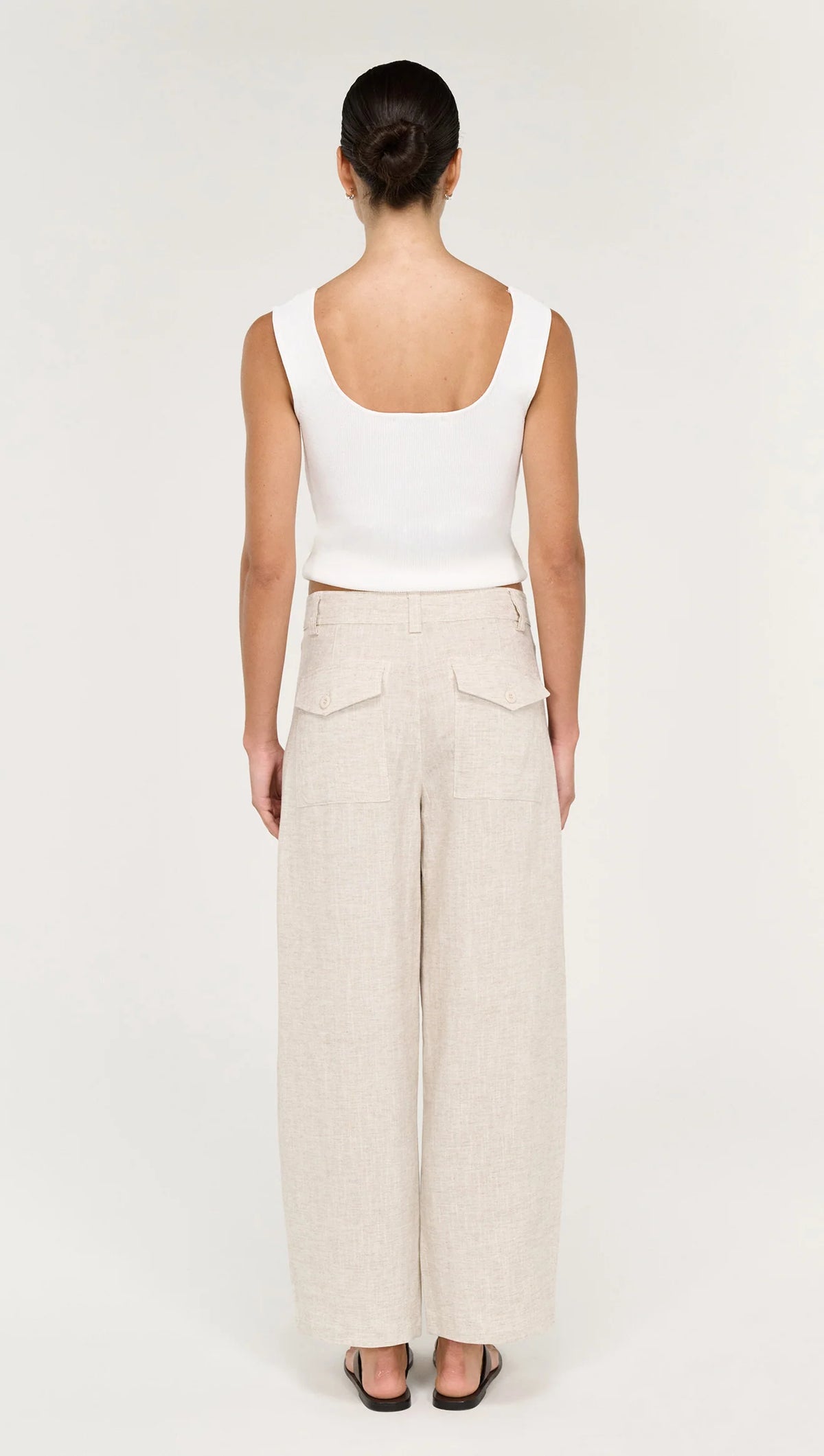 Neve Linen Barrel Leg Pant