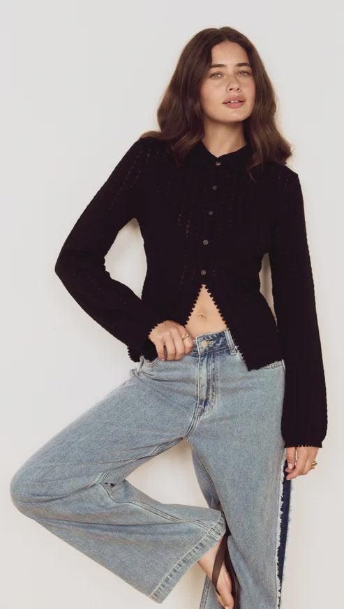 Hanna Pointelle Cardigan