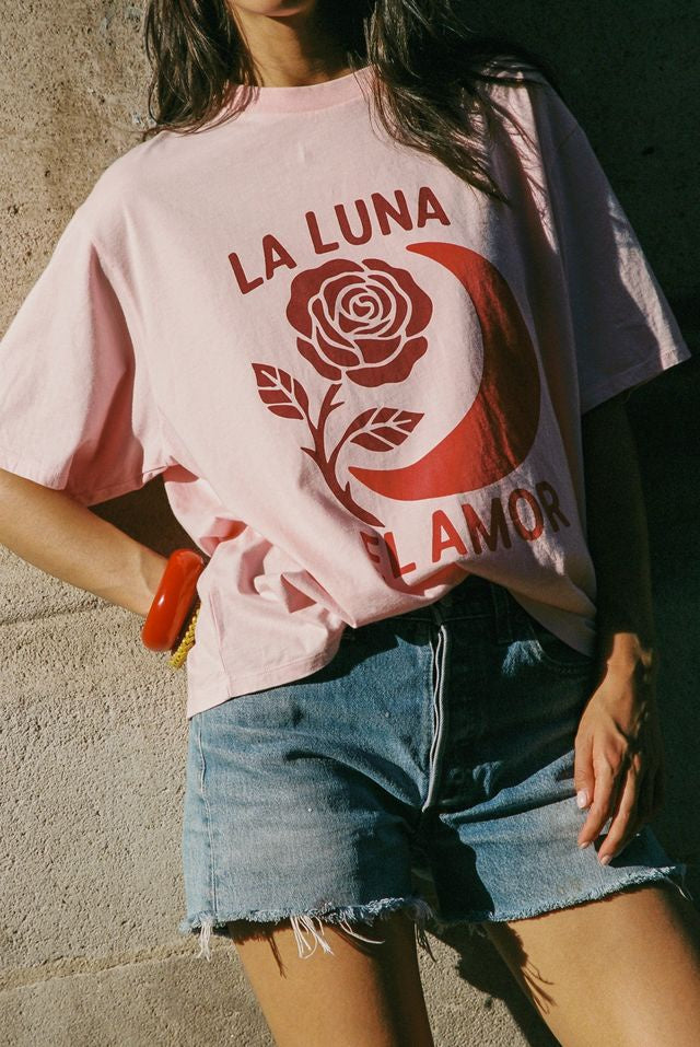 Moon Rose Boyfriend Tee