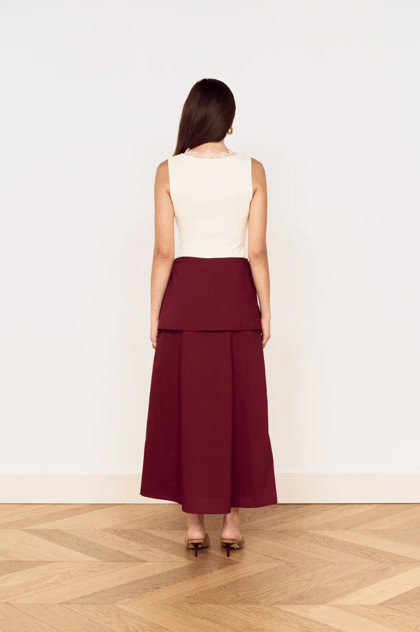 Lola Overlay Midi Skirt