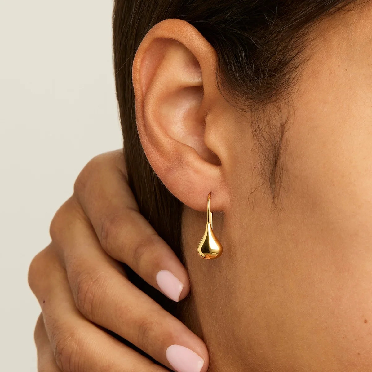Baby Tears Earring Yellow Gold