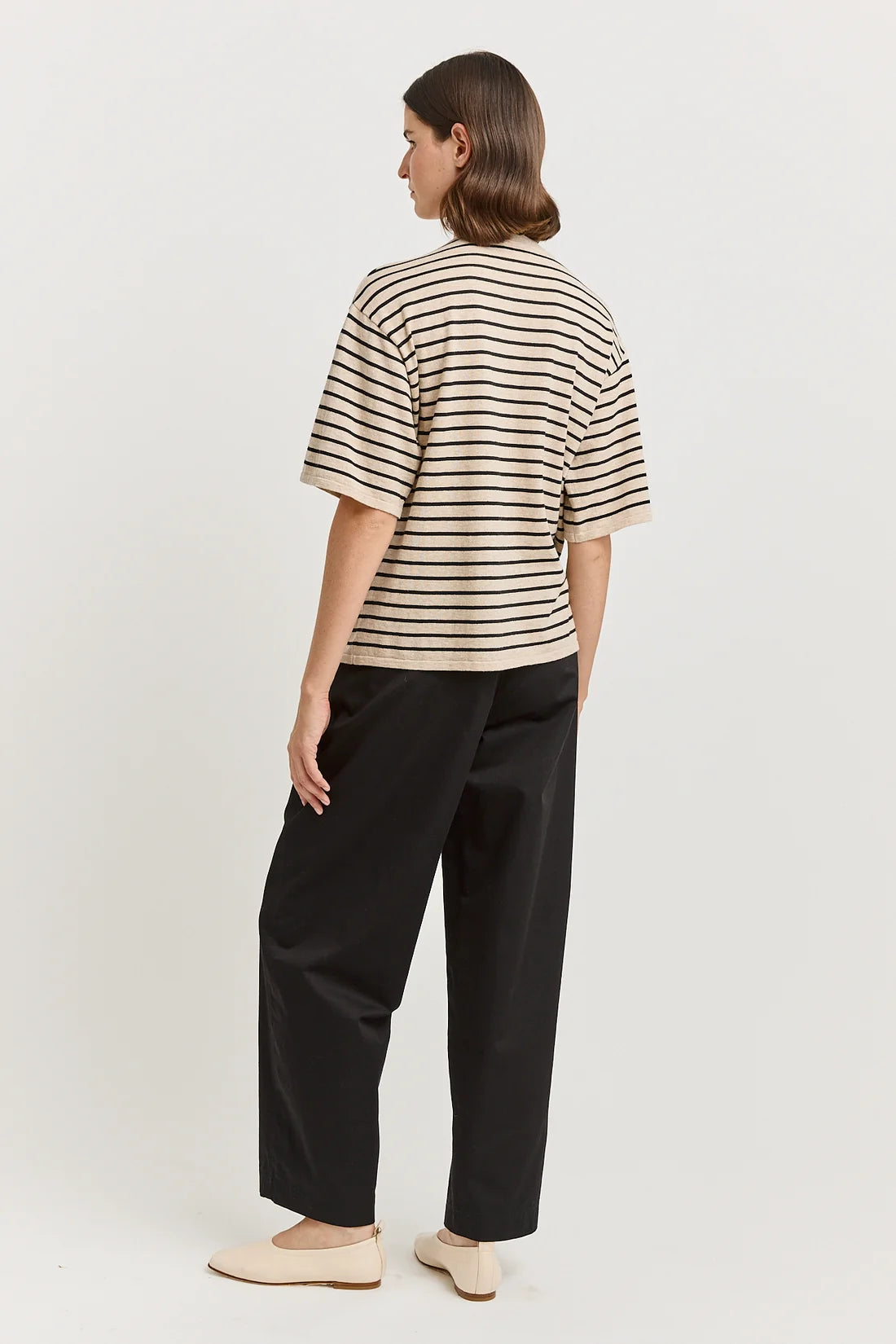Relaxed Stripe Knit Tee