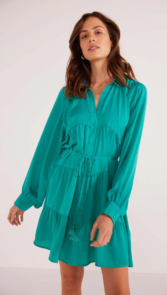 Emma Tiered Shirt Dress