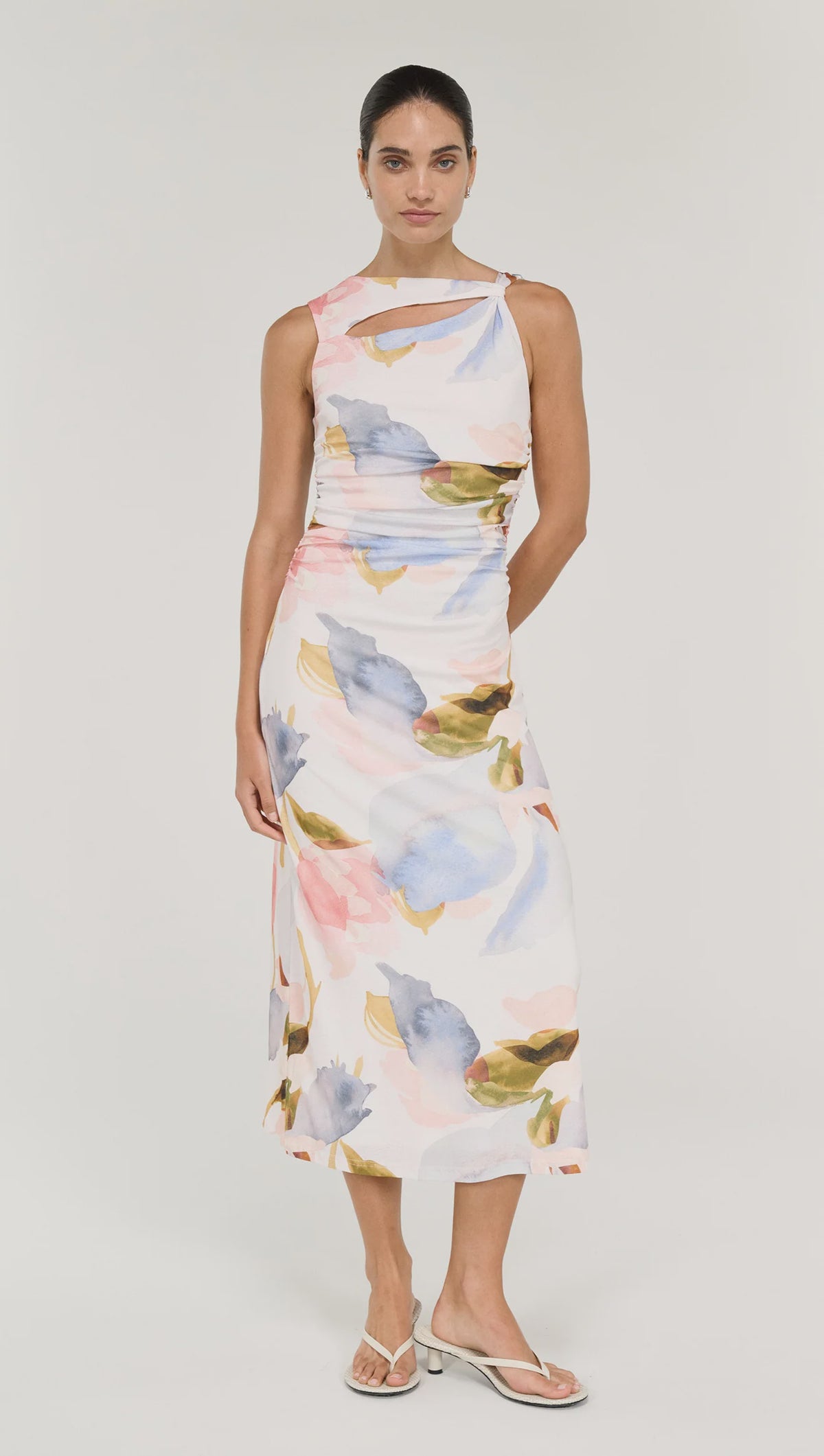Valea Mesh Midi Dress