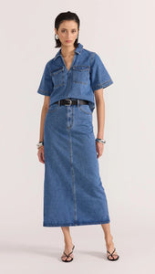 Alden Denim Maxi Skirt