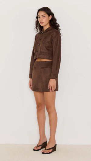 Aston Suede Crop Jacket