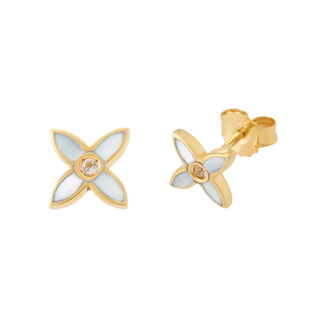 Desert Flower Mini Stud Gold
