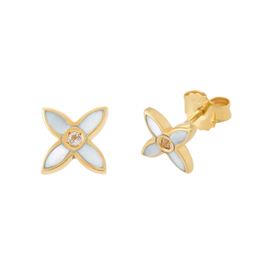 Desert Flower Mini Stud Gold