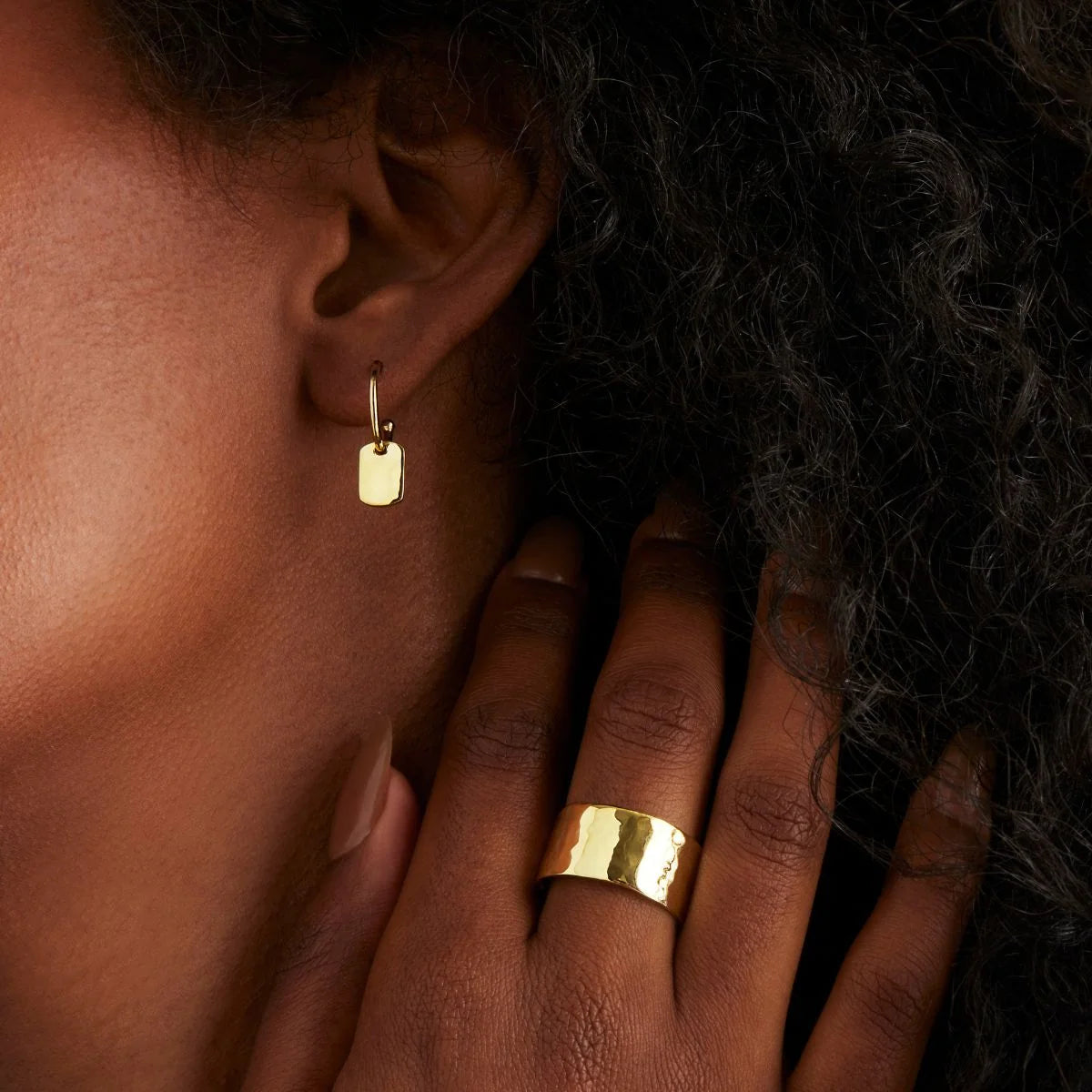 Tigger Gold Earring