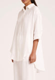 Lounge Linen Longline Shirt