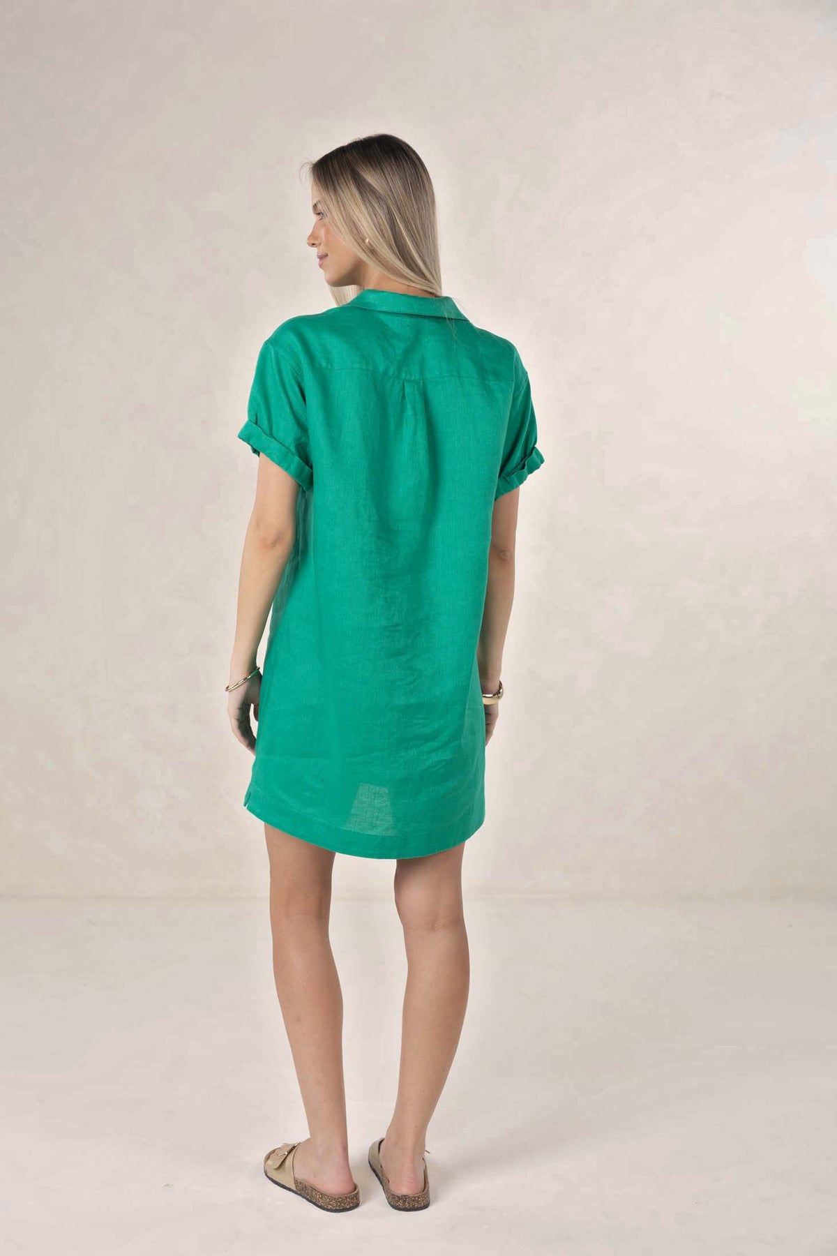 Hustle Linen Shirt Dress