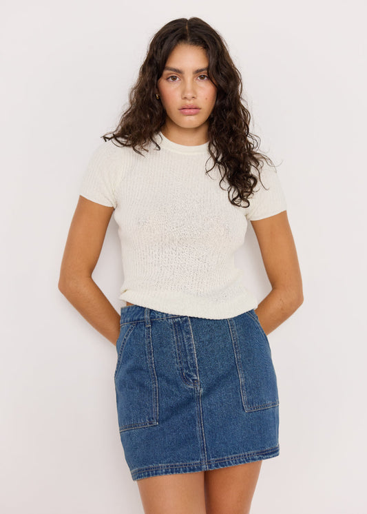 Nora Denim Mini Skirt
