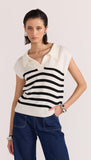 Remi Stripe Polo Knit