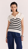 Remi Stripe Polo Knit