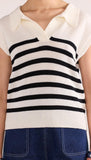 Remi Stripe Polo Knit