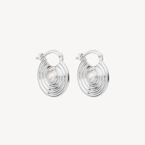 Siren's Song Silver Pearl Earrings