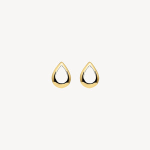 Chiara Yellow Gold Studs