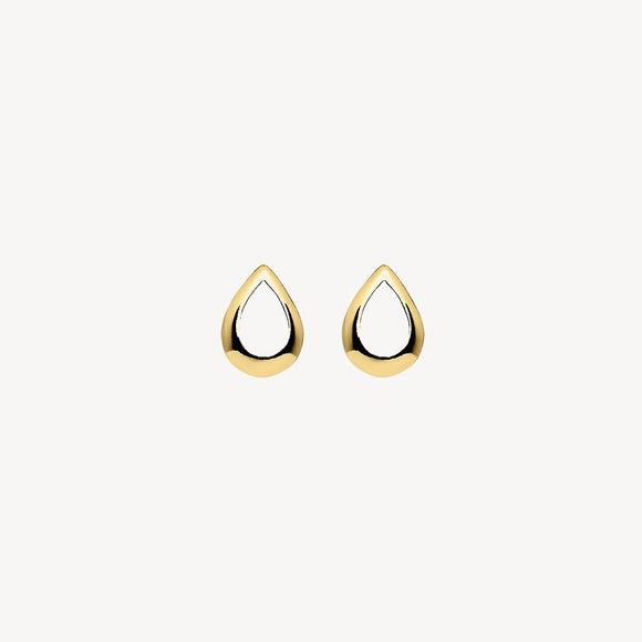 Chiara Yellow Gold Studs