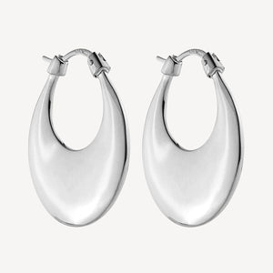 Cresence Silver Hoop Earring