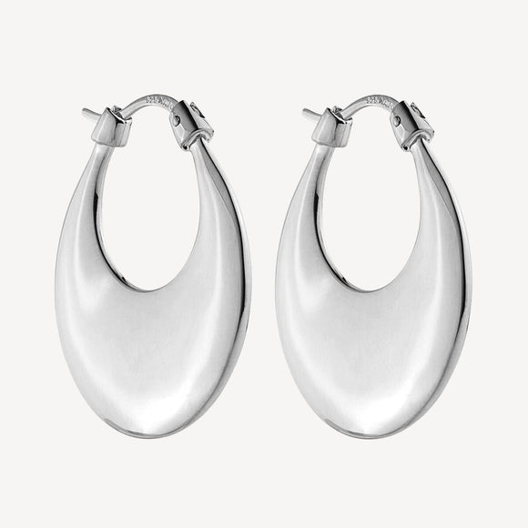 Cresence Silver Hoop Earring