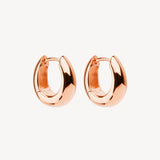 Arco Rose Gold Huggie Earrings