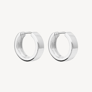 Stella Silver Huggie Earrings