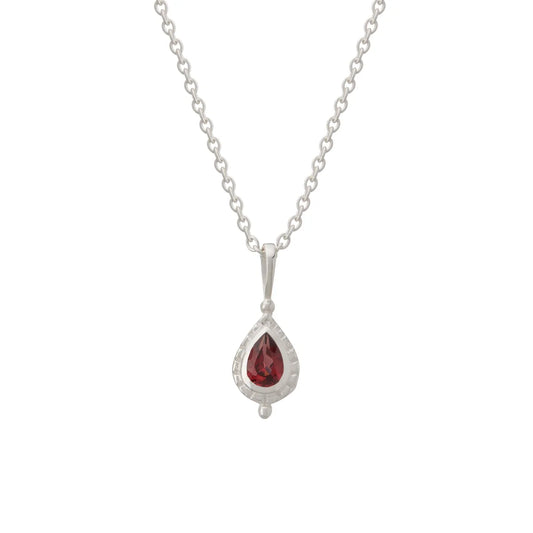 Birthstone Necklace - Silver