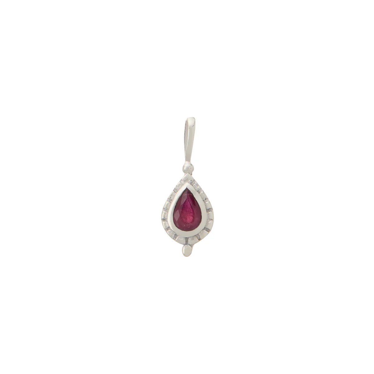 Birthstone Charm - Silver