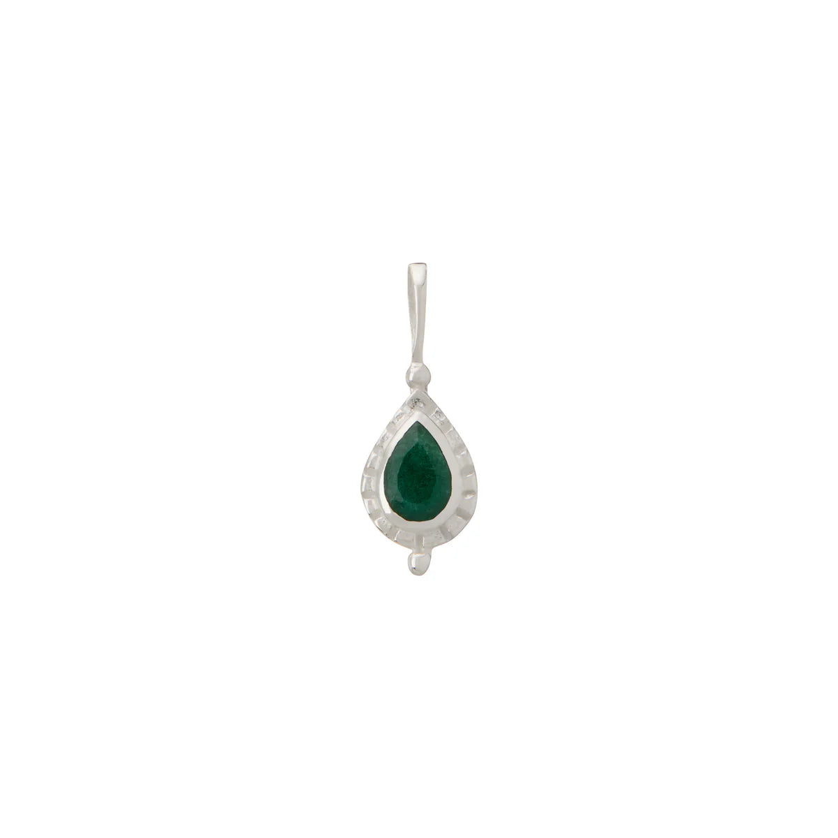 Birthstone Charm - Silver