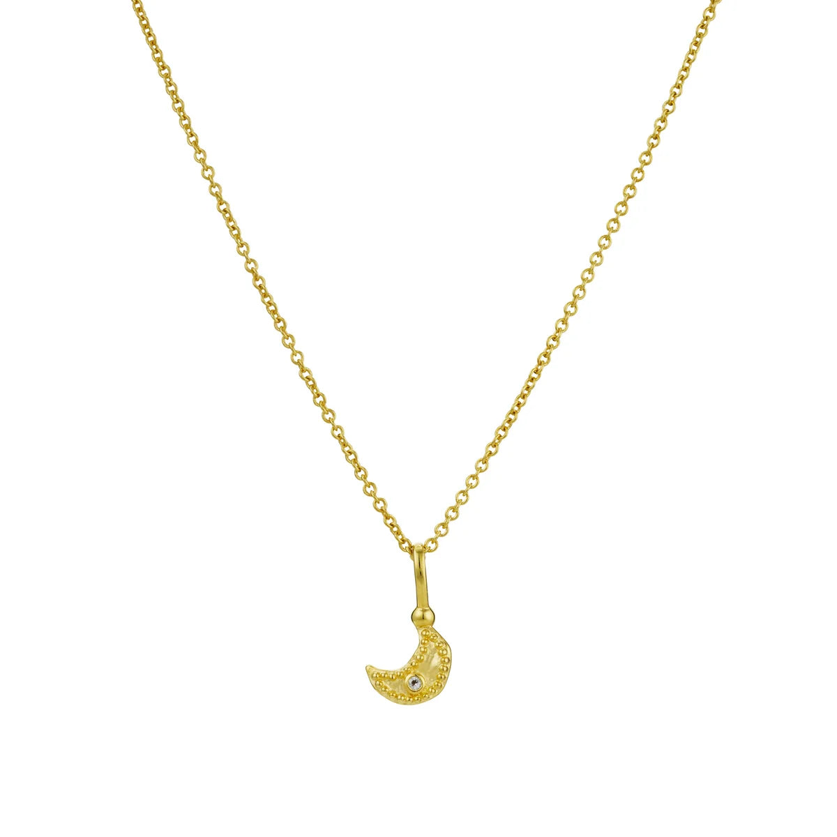 Night Sky Moon Charm Necklace
