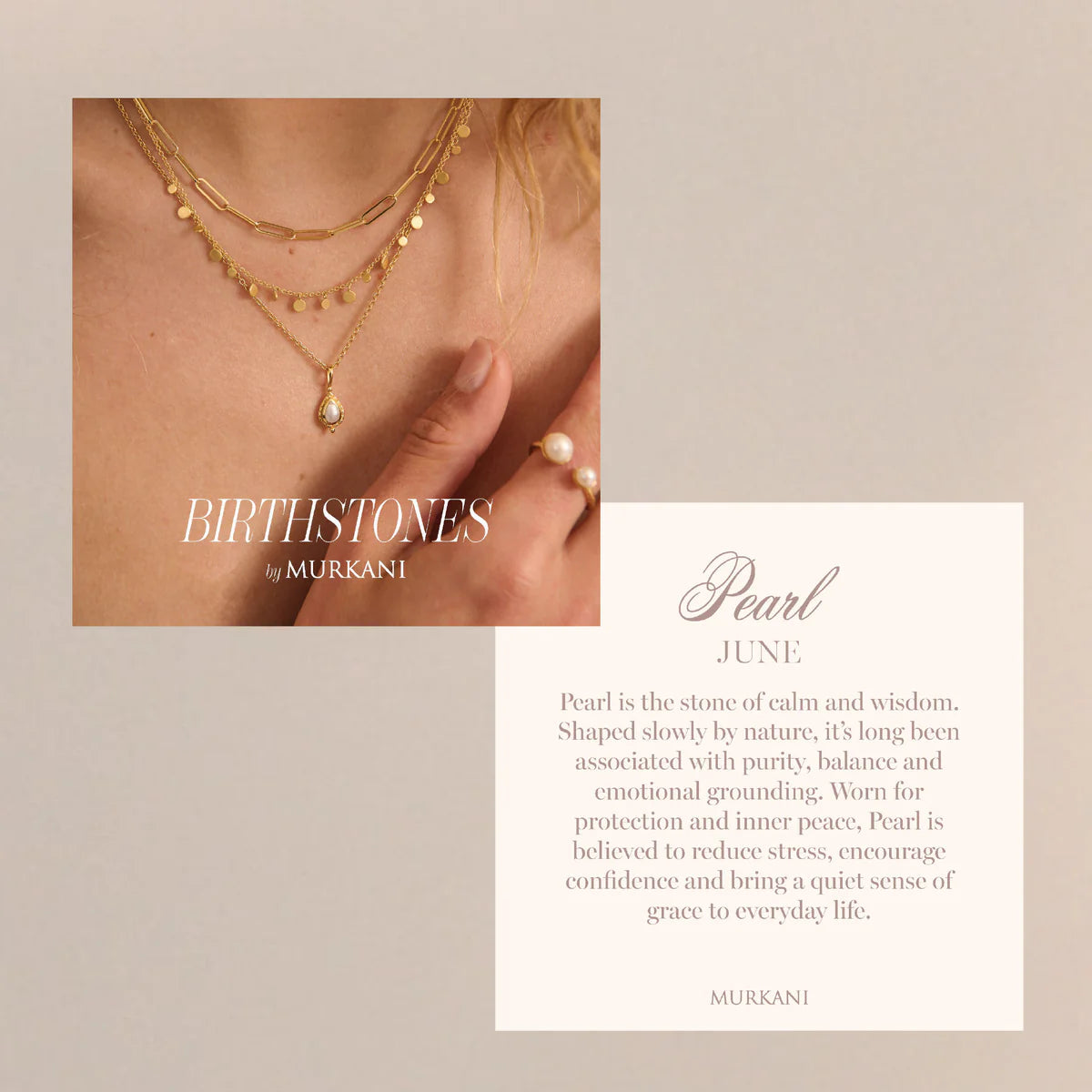 Birthstone Charm - Gold