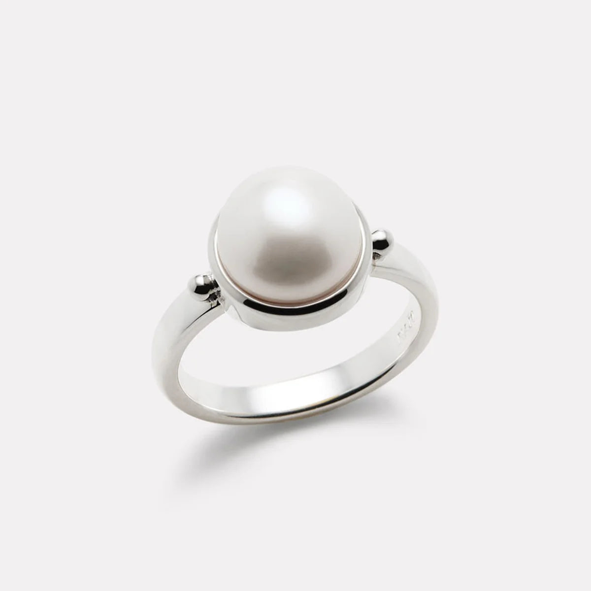 Garland Pearl Ring Silver