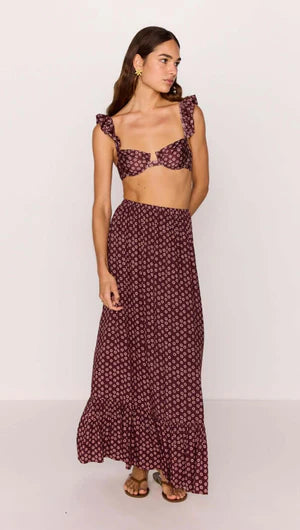 Sierra Ruffle Hem Maxi Skirt