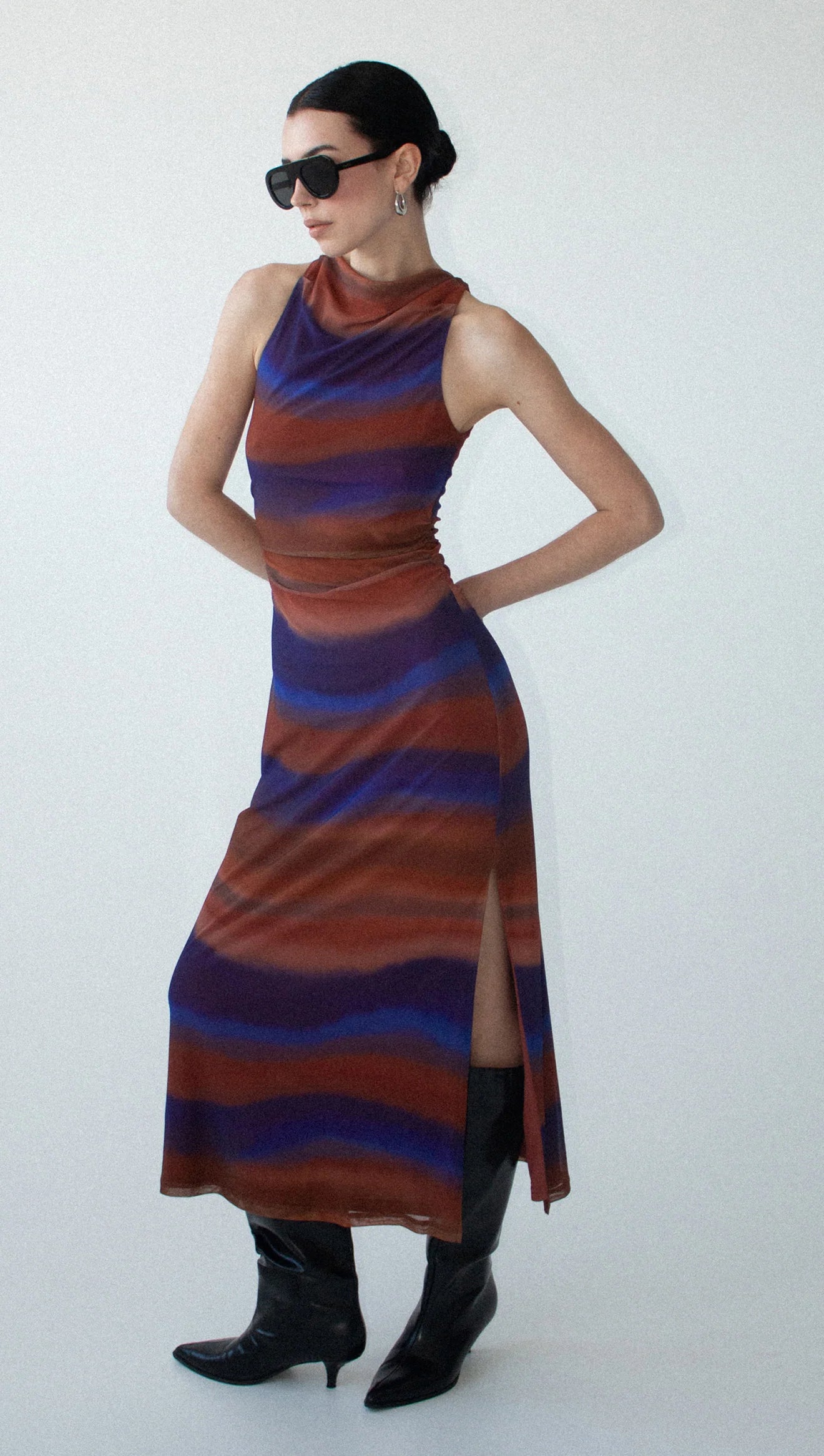 Vista Mesh Midi Dress