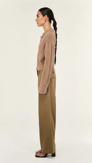 Ember Fluffy Polo Jumper